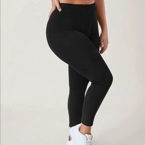 SHEIN Black Cotton Leggings NWOT 1XL